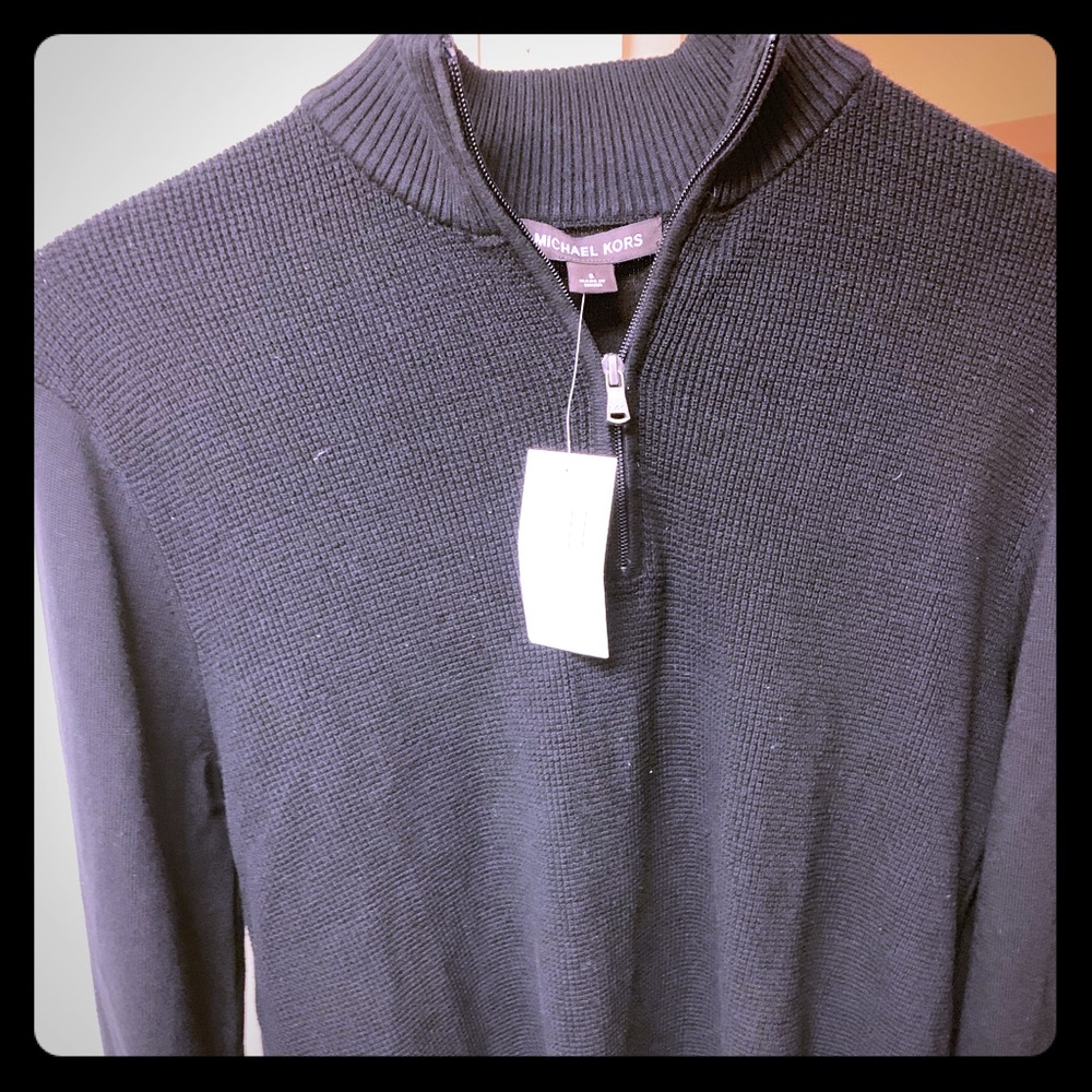 Brand new MICHAEL KORS pull over quarter zip